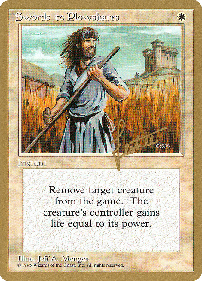 Swords to Plowshares (Bertrand Lestree) [Pro Tour Collector Set] | Game Haven TX