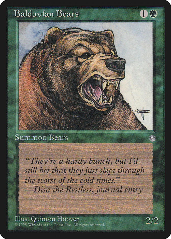 Balduvian Bears [Ice Age] | Game Haven TX