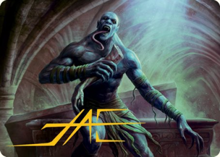 Ghoul Art Card (Gold-Stamped Signature) [Dungeons & Dragons: Adventures in the Forgotten Realms Art Series] | Game Haven TX