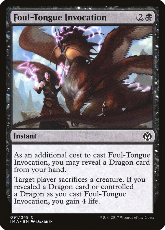 Foul-Tongue Invocation [Iconic Masters] | Game Haven TX