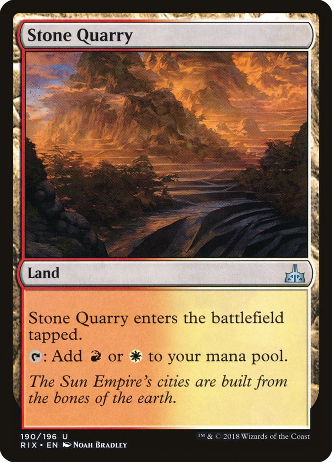Stone Quarry [Rivals of Ixalan] | Game Haven TX