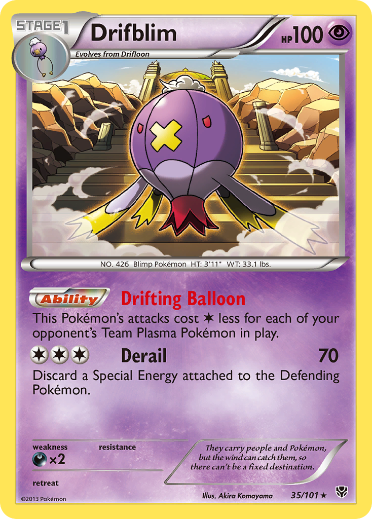 Drifblim (35/101) [Black & White: Plasma Blast] | Game Haven TX