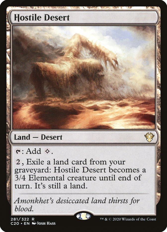 Hostile Desert [Commander 2020] | Game Haven TX