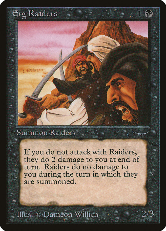 Erg Raiders (Dark Mana Cost) [Arabian Nights] | Game Haven TX