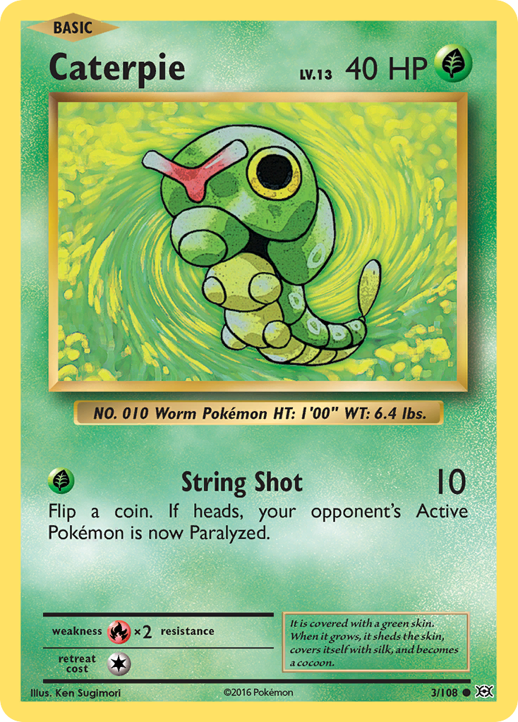 Caterpie (3/108) [XY: Evolutions] | Game Haven TX