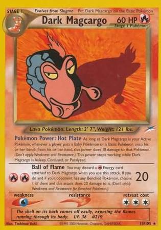 Dark Magcargo (18/105) [Neo Destiny Unlimited] | Game Haven TX