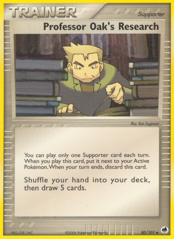 Professor Oak's Research (80/101) [EX: Dragon Frontiers] | Game Haven TX