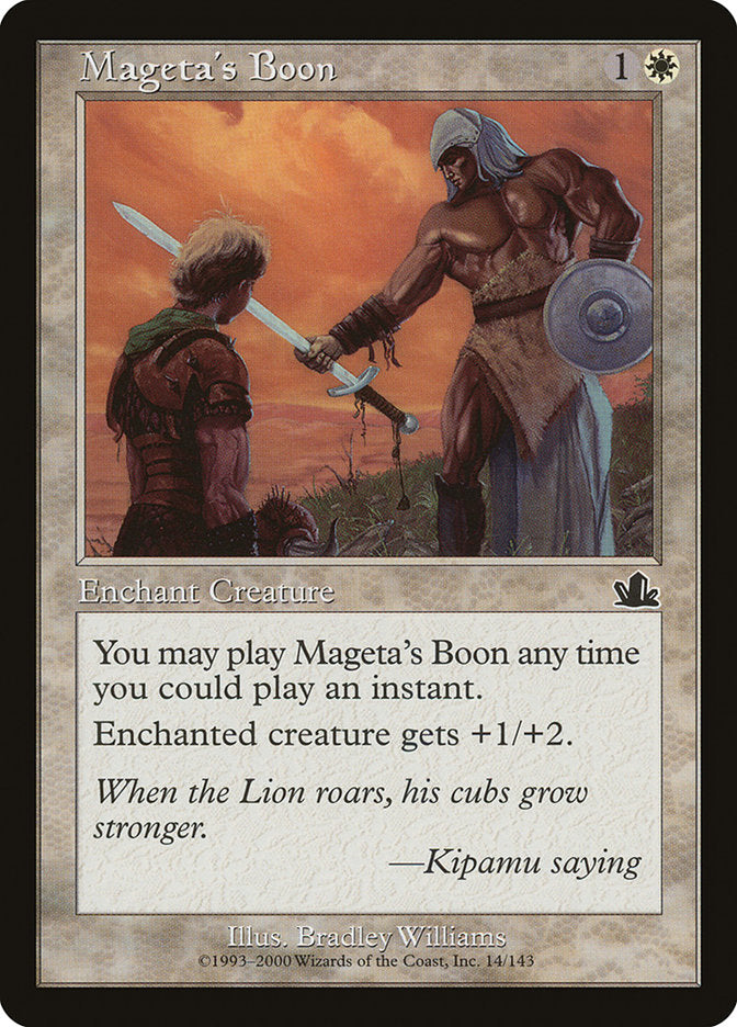 Mageta's Boon [Prophecy] | Game Haven TX