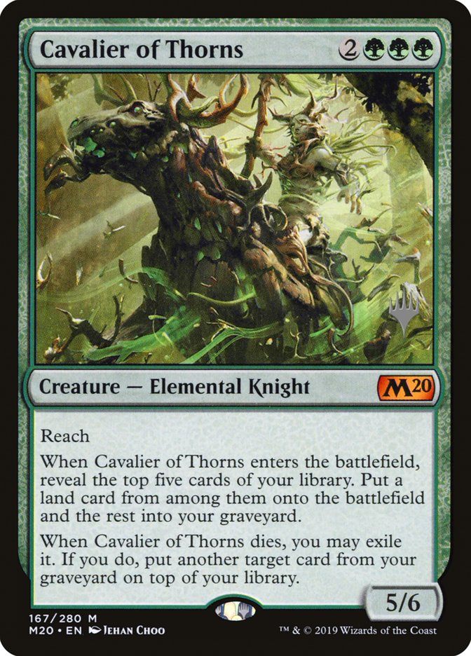 Cavalier of Thorns [Core Set 2020 Promos] | Game Haven TX