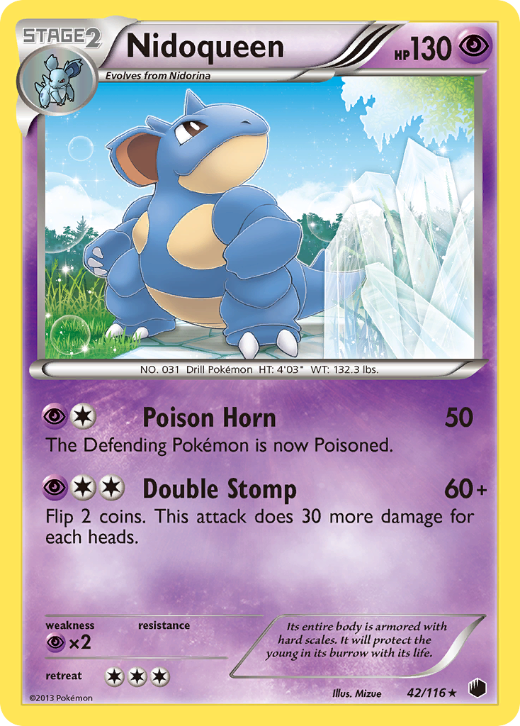 Nidoqueen (42/116) [Black & White: Plasma Freeze] | Game Haven TX