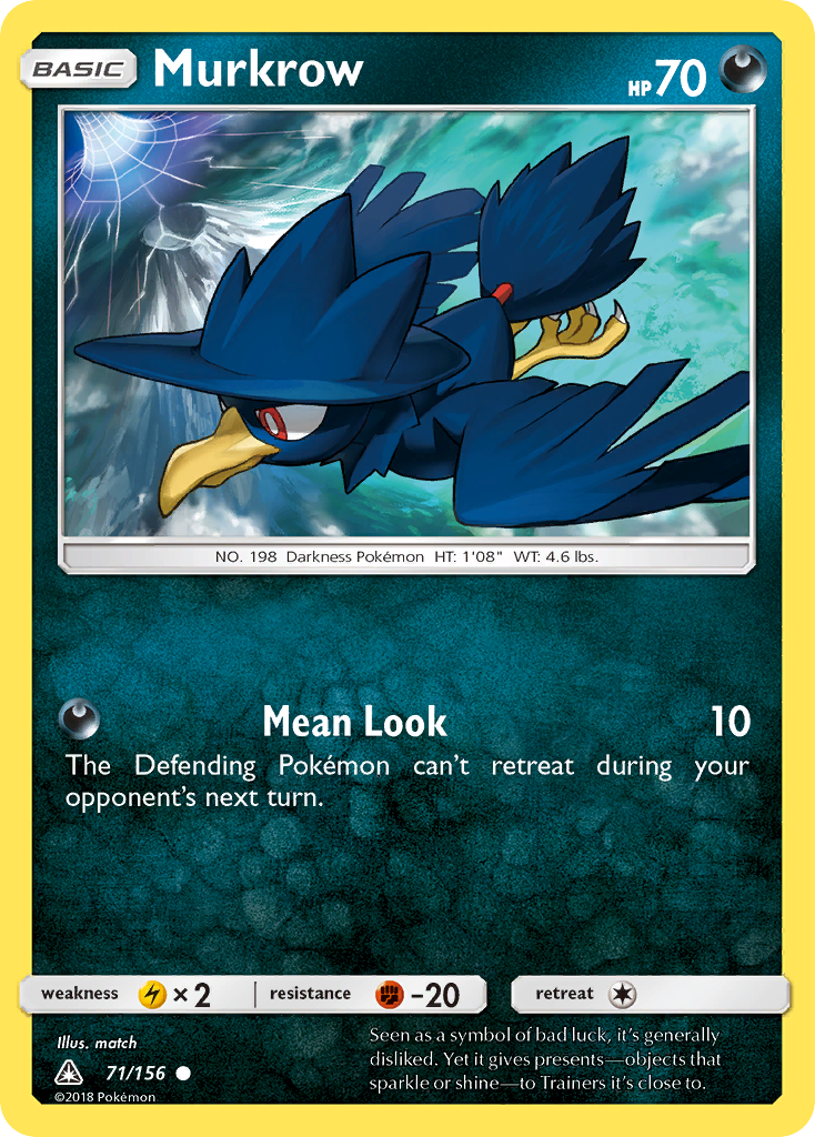 Murkrow (71/156) [Sun & Moon: Ultra Prism] | Game Haven TX