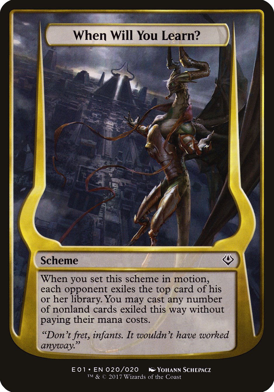 When Will You Learn? [Archenemy: Nicol Bolas Schemes] | Game Haven TX