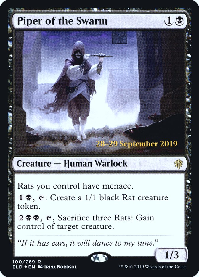 Piper of the Swarm [Throne of Eldraine Promos] | Game Haven TX