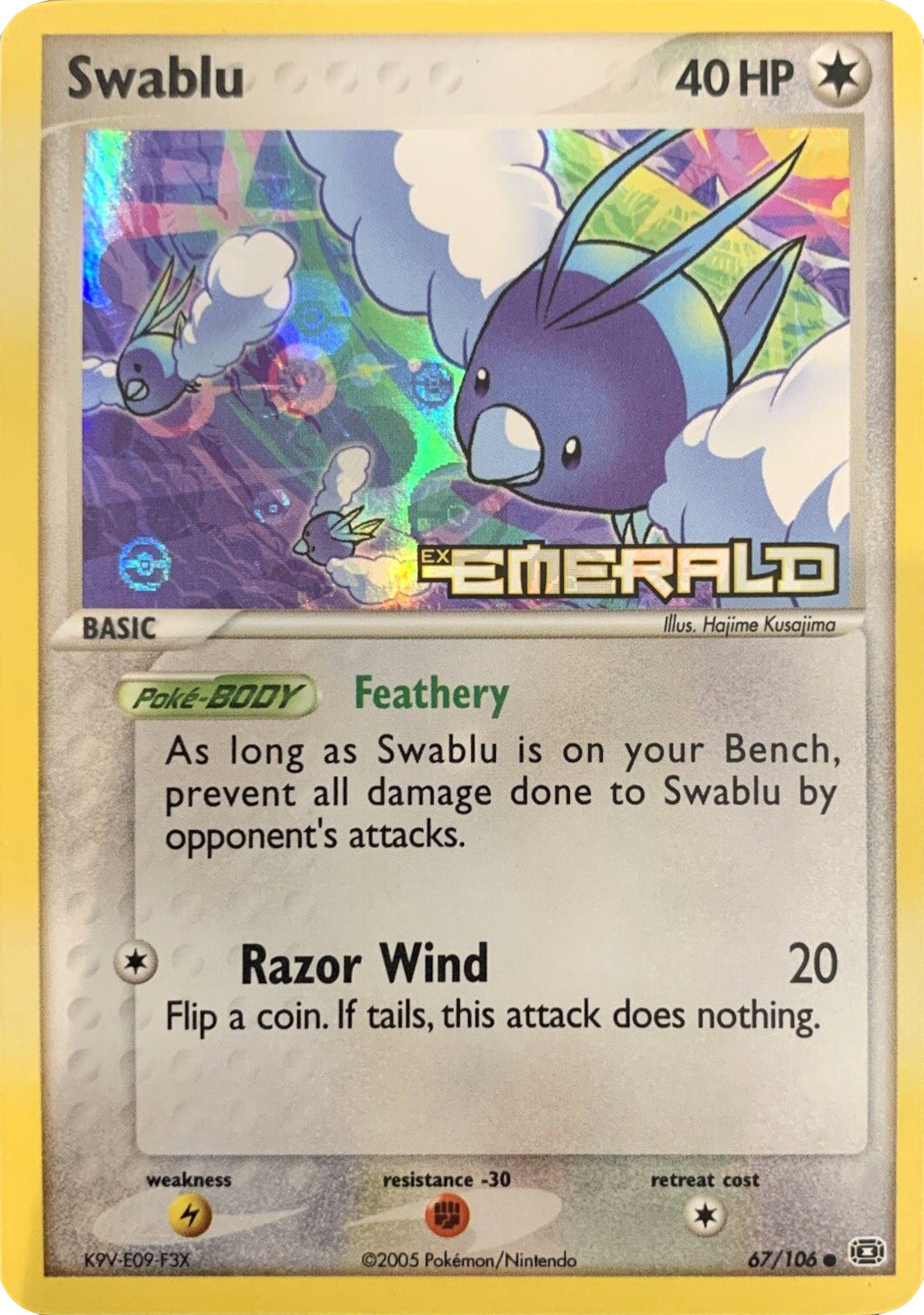 Swablu (67/106) (Stamped) [EX: Emerald] | Game Haven TX
