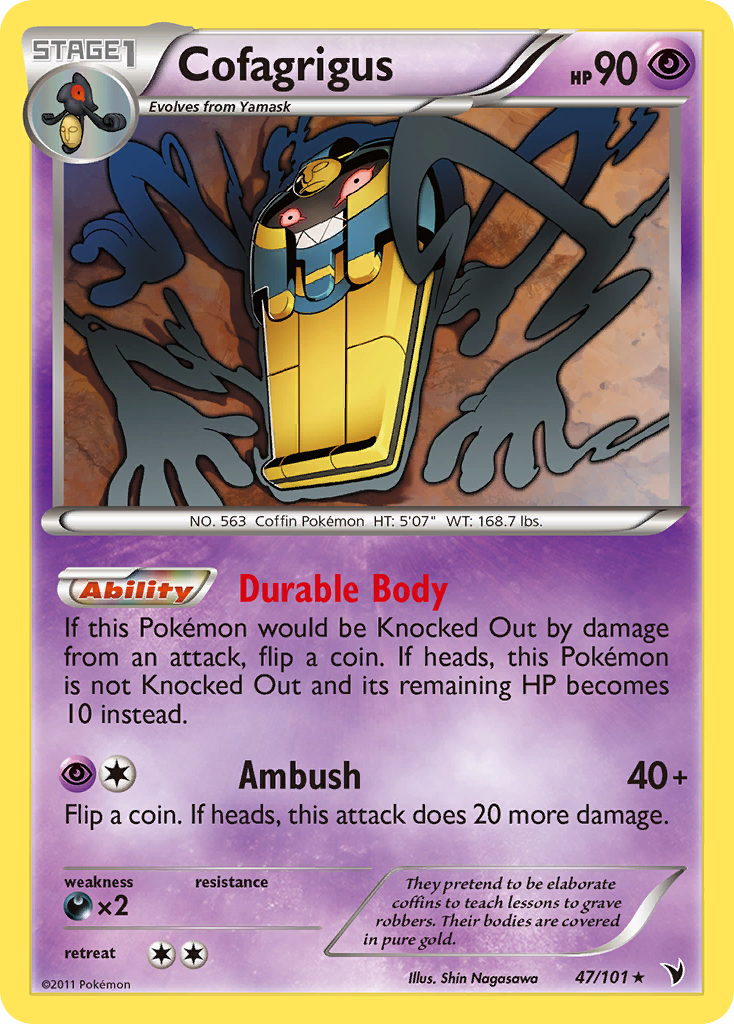 Cofagrigus (47/101) [Black & White: Noble Victories] | Game Haven TX