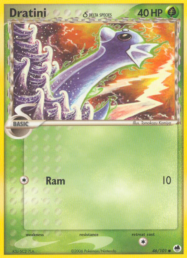Dratini (46/101) (Delta Species) [EX: Dragon Frontiers] | Game Haven TX