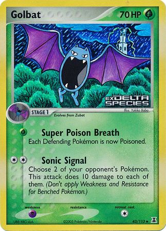 Golbat (43/113) (Stamped) [EX: Delta Species] | Game Haven TX