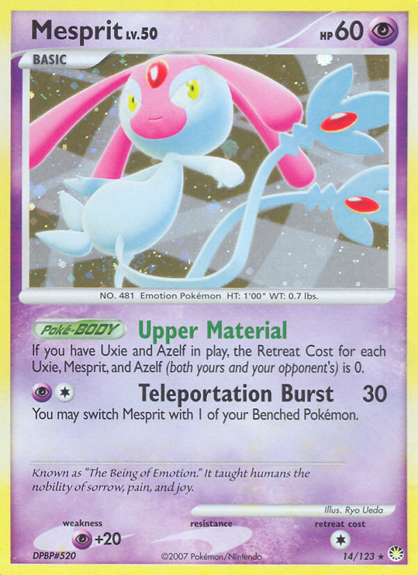 Mesprit (14/123) [Diamond & Pearl: Mysterious Treasures] | Game Haven TX