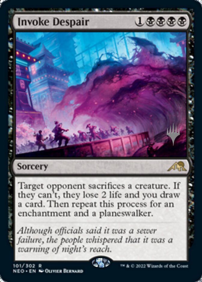 Invoke Despair (Promo Pack) [Kamigawa: Neon Dynasty Promos] | Game Haven TX