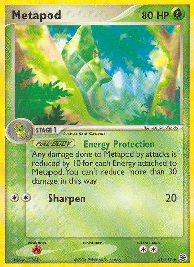 Metapod (39/112) [EX: FireRed & LeafGreen] | Game Haven TX