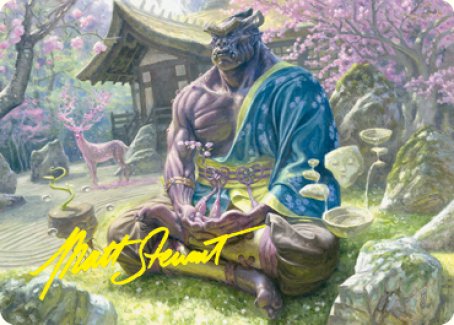 Kosei, Penitent Warlord Art Card (Gold-Stamped Signature) [Kamigawa: Neon Dynasty Art Series] | Game Haven TX