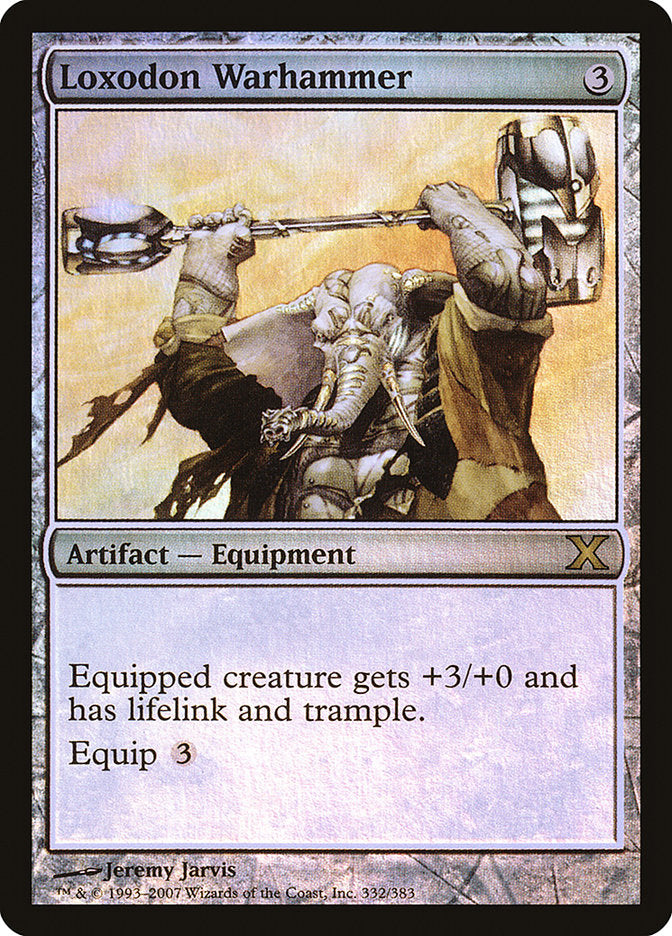 Loxodon Warhammer (Premium Foil) [Tenth Edition] | Game Haven TX