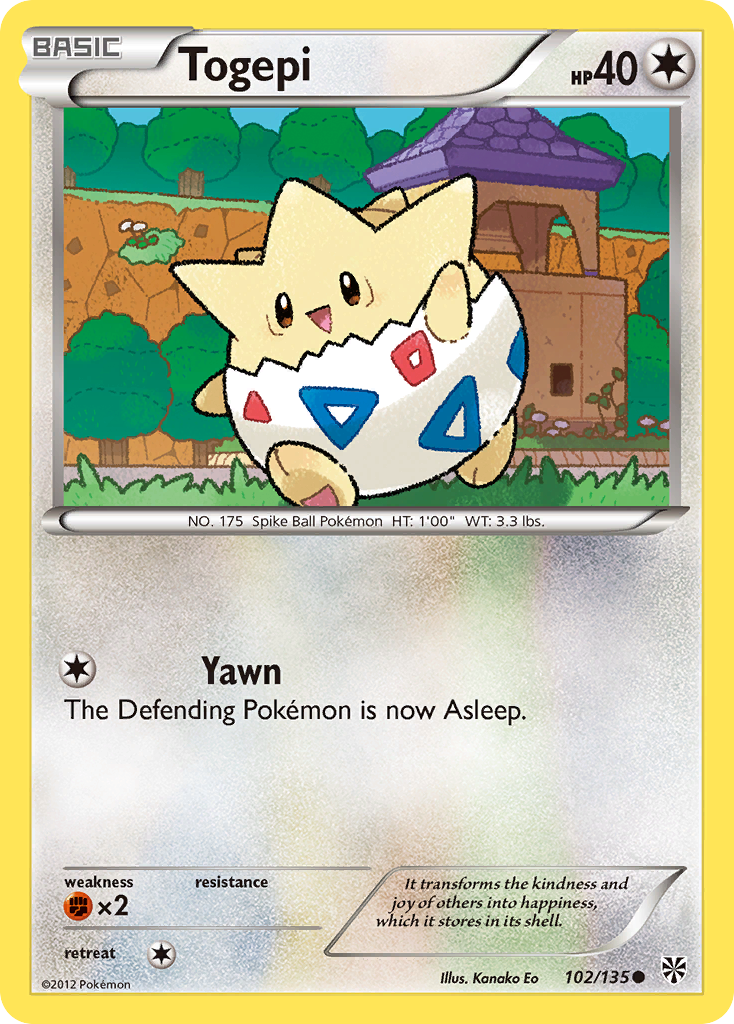 Togepi (102/135) [Black & White: Plasma Storm] | Game Haven TX