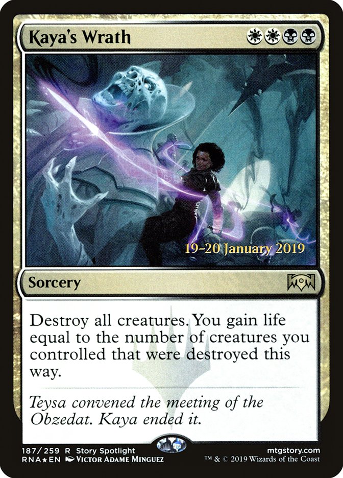 Kaya's Wrath [Ravnica Allegiance Promos] | Game Haven TX
