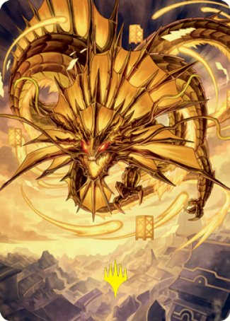 Ao, the Dawn Sky 2 Art Card (Gold-Stamped Signature) [Kamigawa: Neon Dynasty Art Series] | Game Haven TX