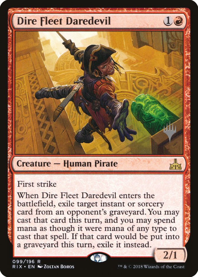Dire Fleet Daredevil [Rivals of Ixalan Promos] | Game Haven TX