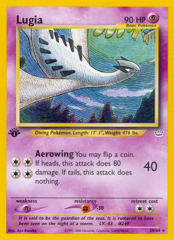 Lugia (20/64) [Neo Revelation 1st Edition] | Game Haven TX