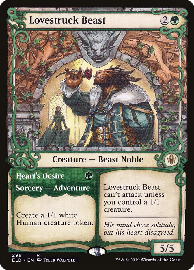 Lovestruck Beast // Heart's Desire (Showcase) [Throne of Eldraine] | Game Haven TX