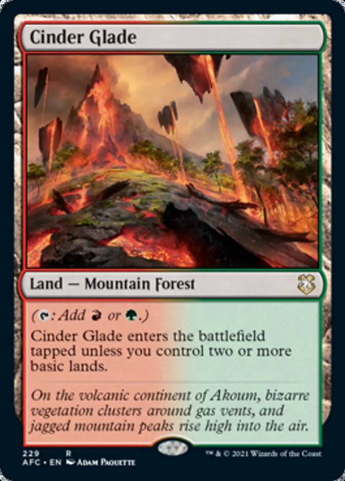 Cinder Glade [Dungeons & Dragons: Adventures in the Forgotten Realms Commander] | Game Haven TX