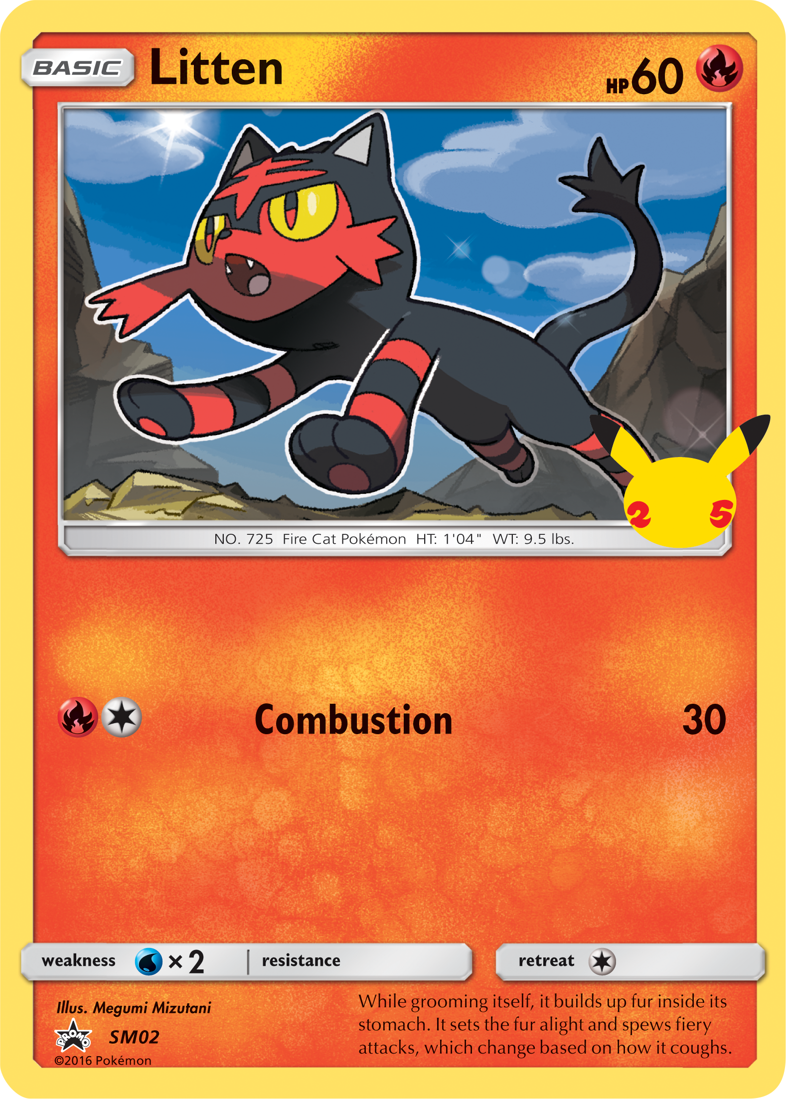 Litten (SM02) (Jumbo Card) [First Partner Pack] | Game Haven TX