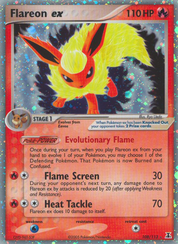 Flareon ex (108/113) [EX: Delta Species] | Game Haven TX