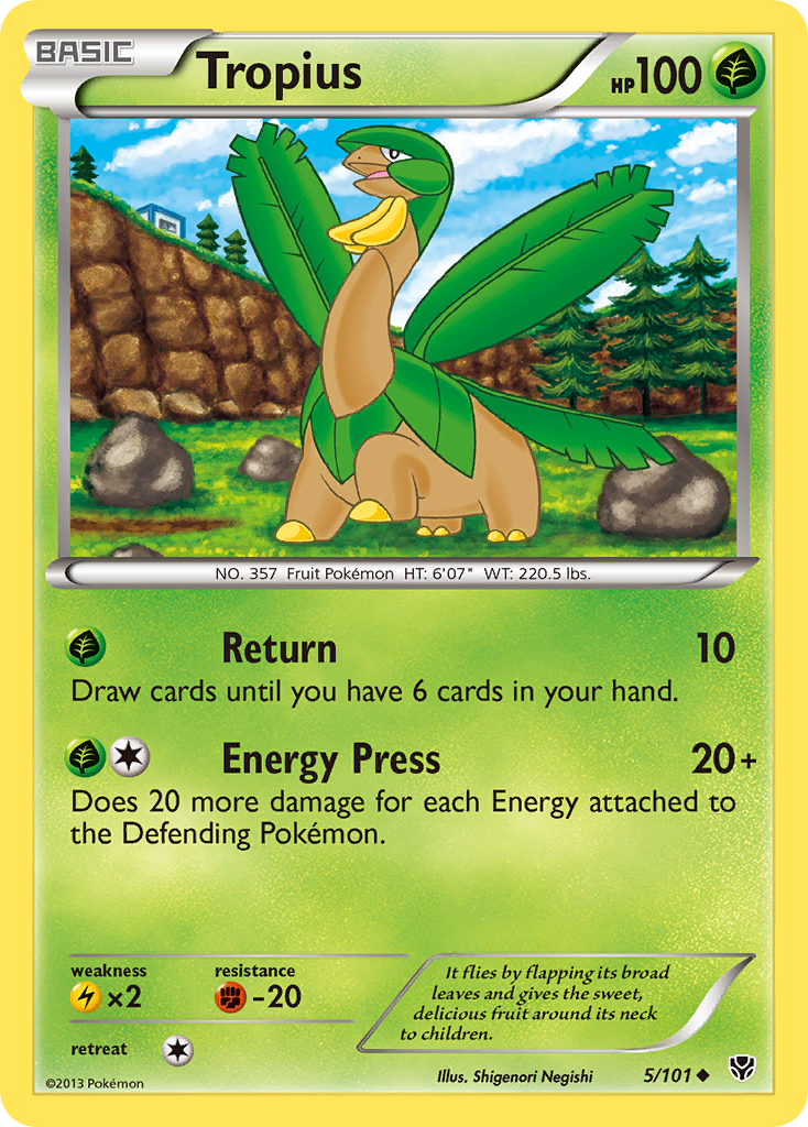 Tropius (5/101) [Black & White: Plasma Blast] | Game Haven TX