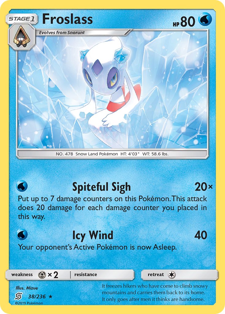 Froslass (38/236) (Theme Deck Exclusive) [Sun & Moon: Unified Minds] | Game Haven TX