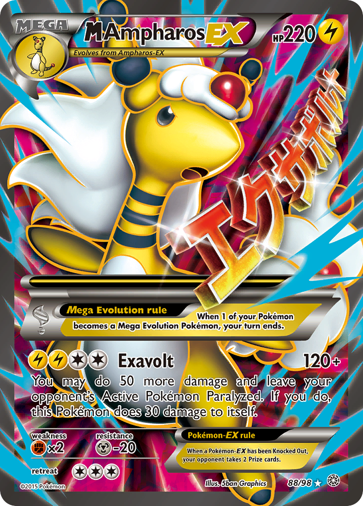 M Ampharos EX (88/98) [XY: Ancient Origins] | Game Haven TX