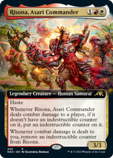 Risona, Asari Commander (Extended) [Kamigawa: Neon Dynasty] | Game Haven TX