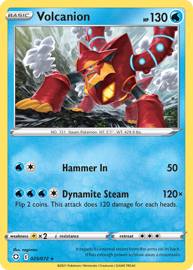 Volcanion (025/072) [Sword & Shield: Shining Fates] | Game Haven TX