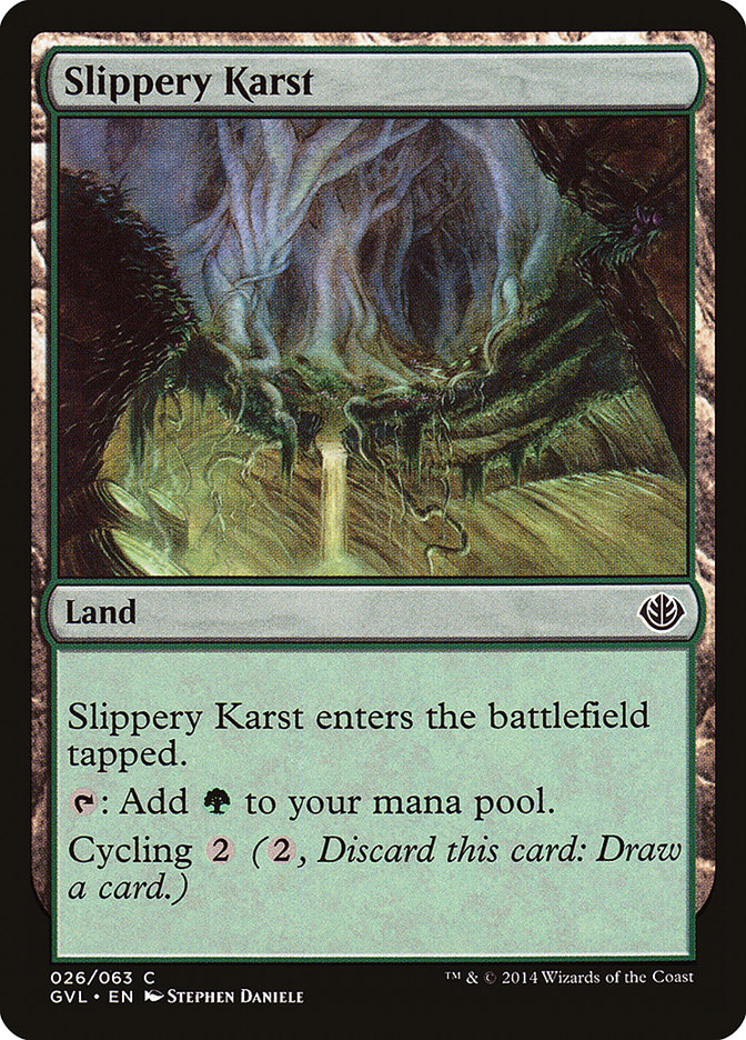 Slippery Karst [Duel Decks Anthology: Garruk vs. Liliana] | Game Haven TX