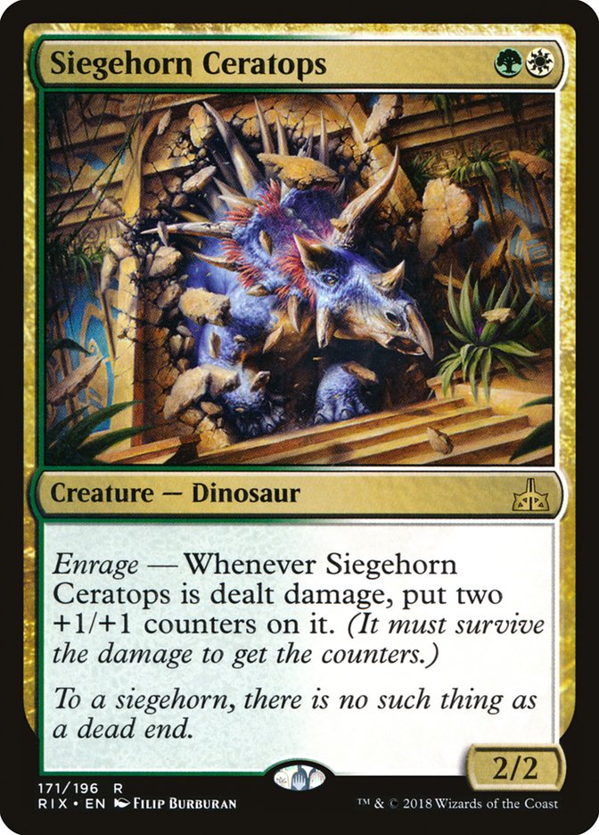 Siegehorn Ceratops [Rivals of Ixalan] | Game Haven TX
