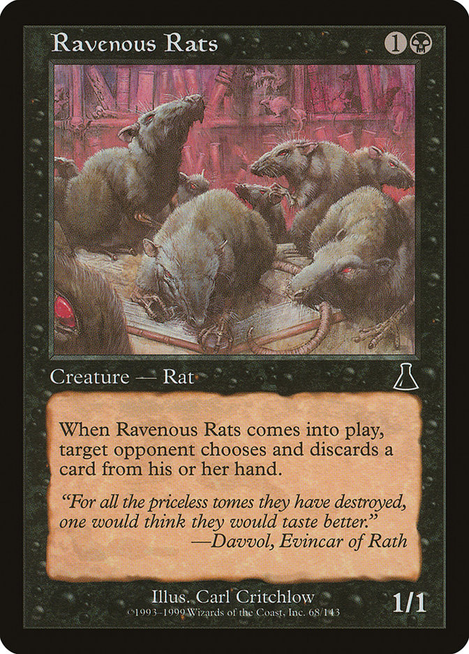Ravenous Rats [Urza's Destiny] | Game Haven TX
