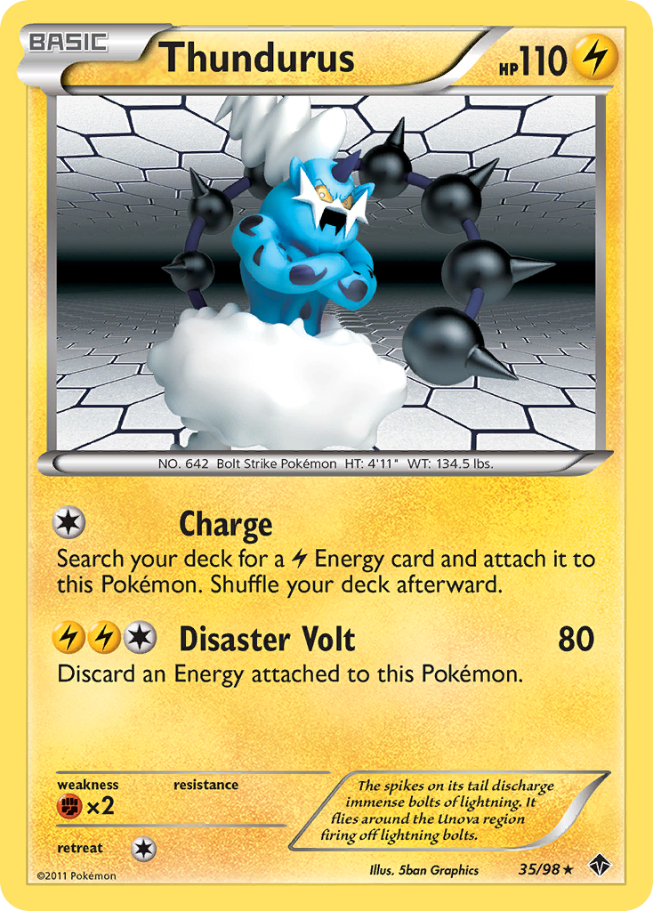 Thundurus (35/98) [Black & White: Emerging Powers] | Game Haven TX