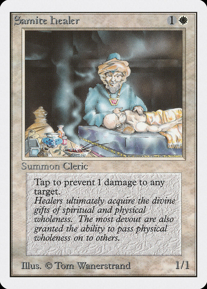 Samite Healer [Unlimited Edition] | Game Haven TX
