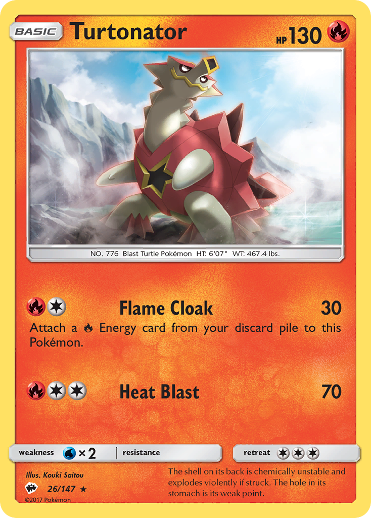 Turtonator (26/147) [Sun & Moon: Burning Shadows] | Game Haven TX