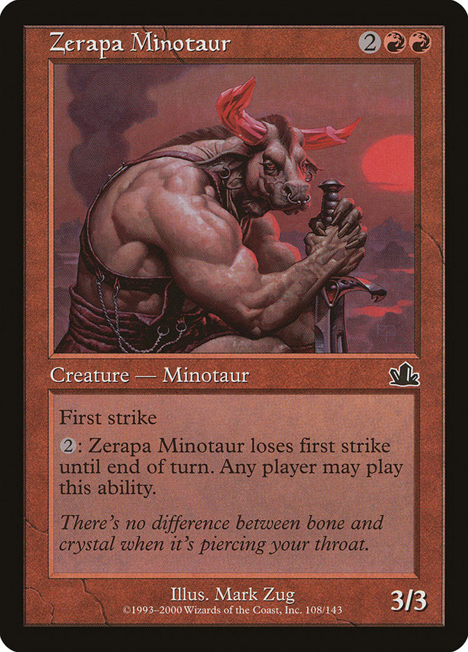 Zerapa Minotaur [Prophecy] | Game Haven TX