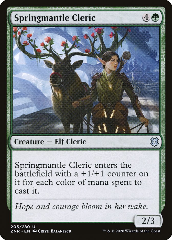 Springmantle Cleric [Zendikar Rising] | Game Haven TX