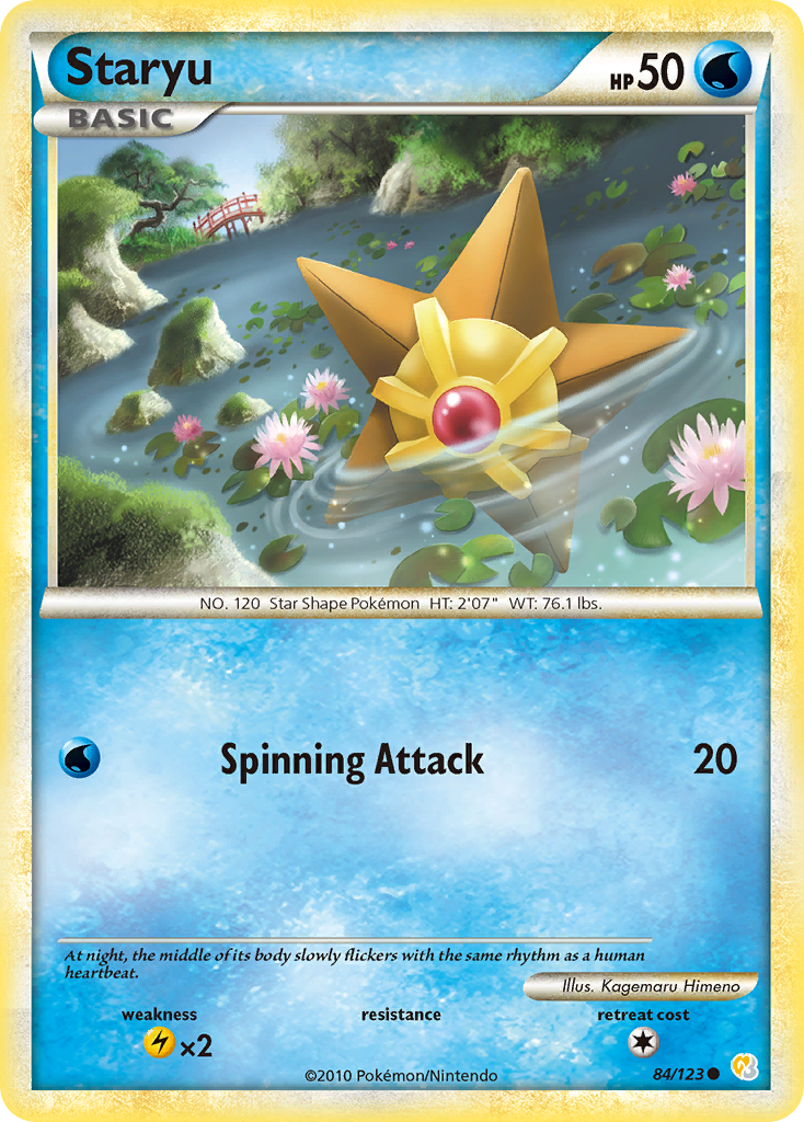 Staryu (84/123) [HeartGold & SoulSilver: Base Set] | Game Haven TX