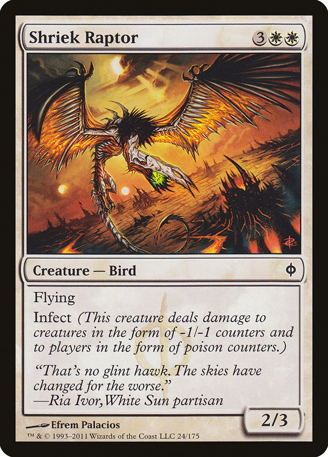 Shriek Raptor [New Phyrexia] | Game Haven TX